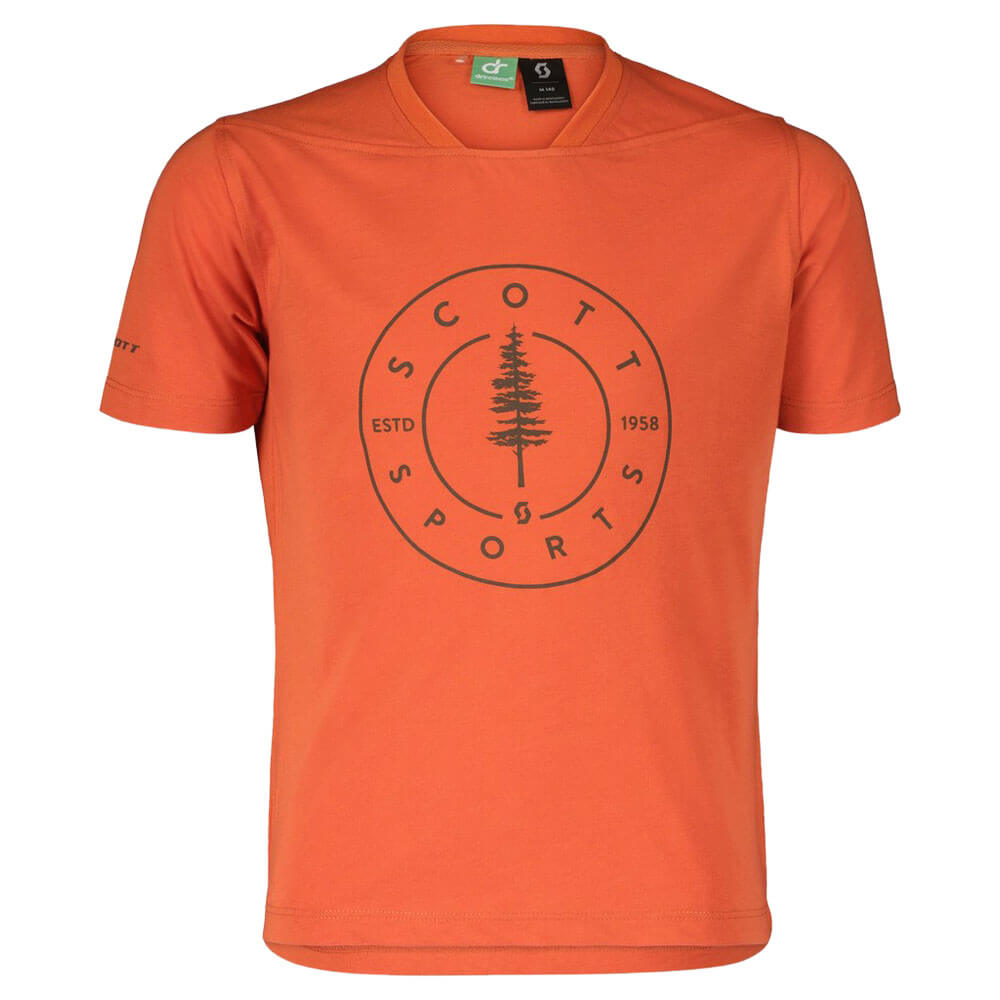 SCOTT Jr Trail Flow 10 DRI SS Shirt Braze Orange SCOTT Jr Trail Flow 10 DRI SS Shirt Braze Orange