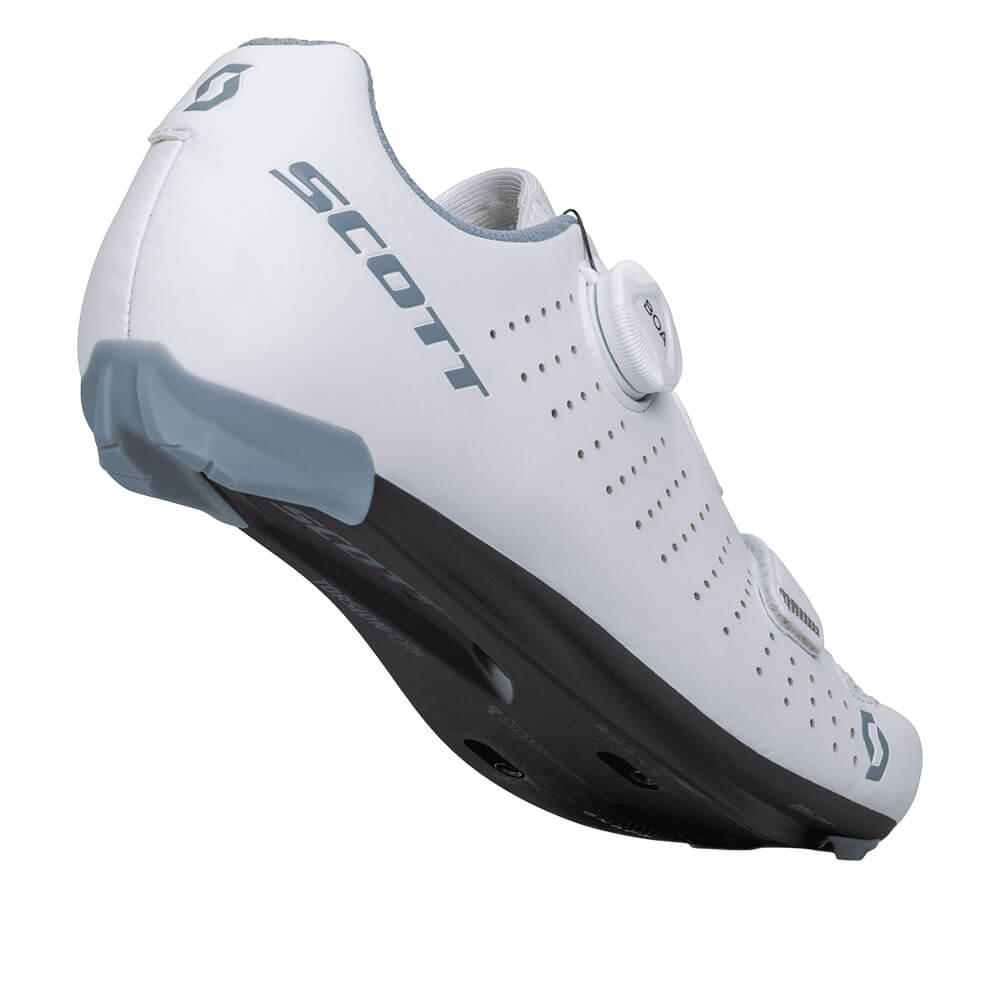 SCOTT W's Road Comp Boa Matt White/Light Blue