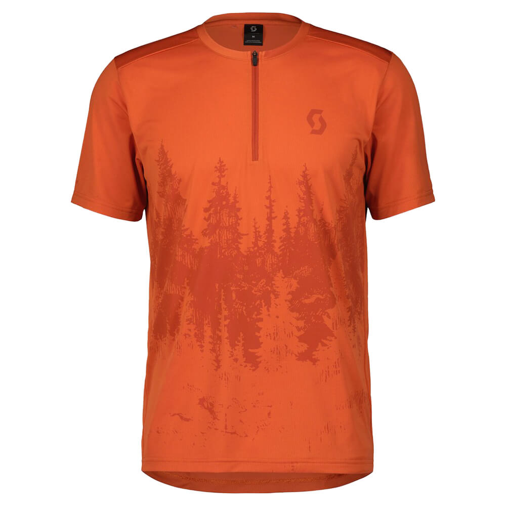 SCOTT Trail Flow Zip Shirt Braze Orange