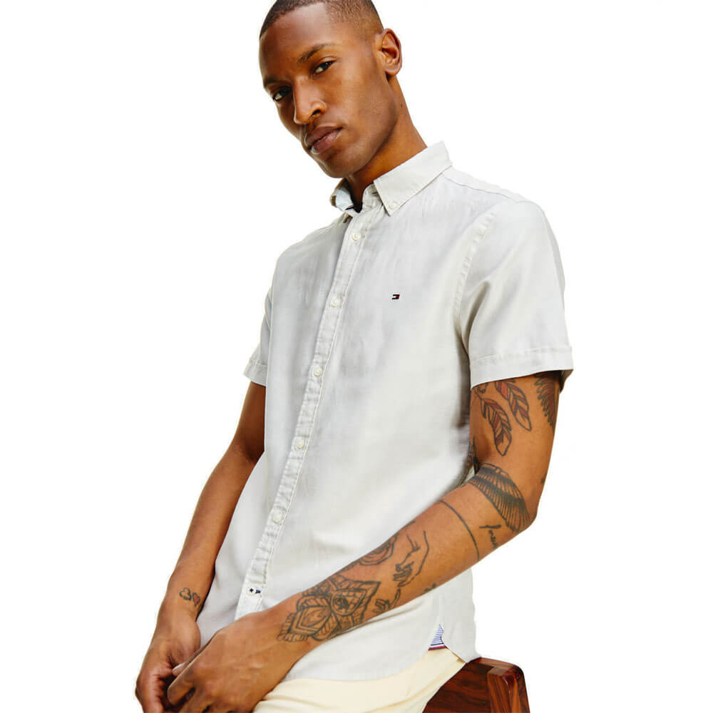 Tommy Hilfiger Slim CO/LI Twill Shirt S/S