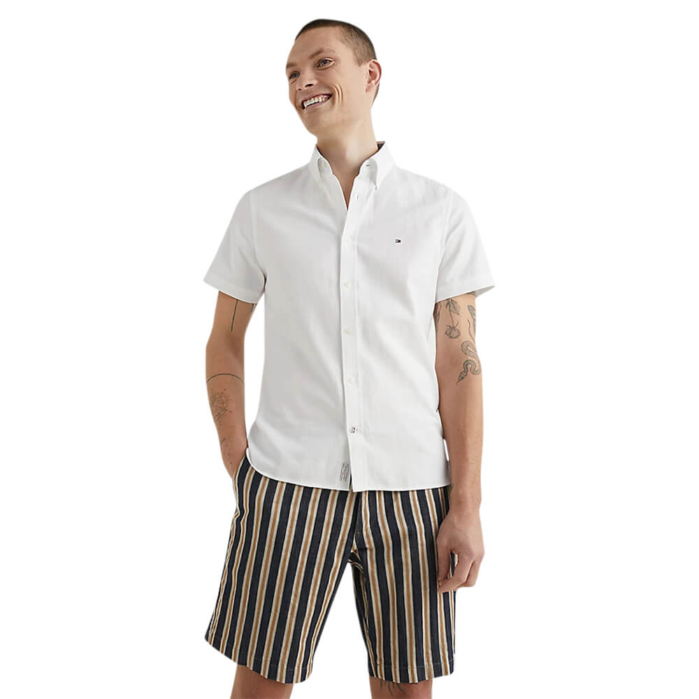 Tommy Hilfiger Cotton Linen Dobby SF Shirt S/S
