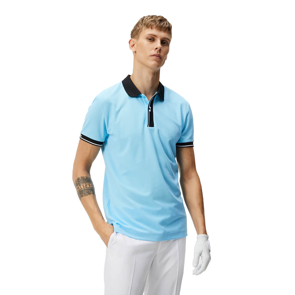 J. Lindeberg Bay Slim Polo Baltic Sea