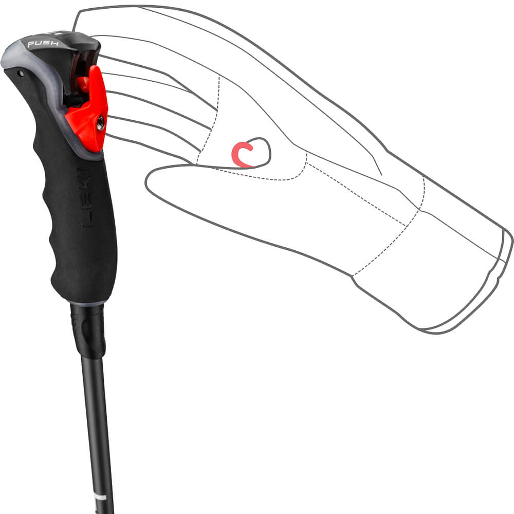 Leki Carbon 12 3D Black-Dark Anthracite