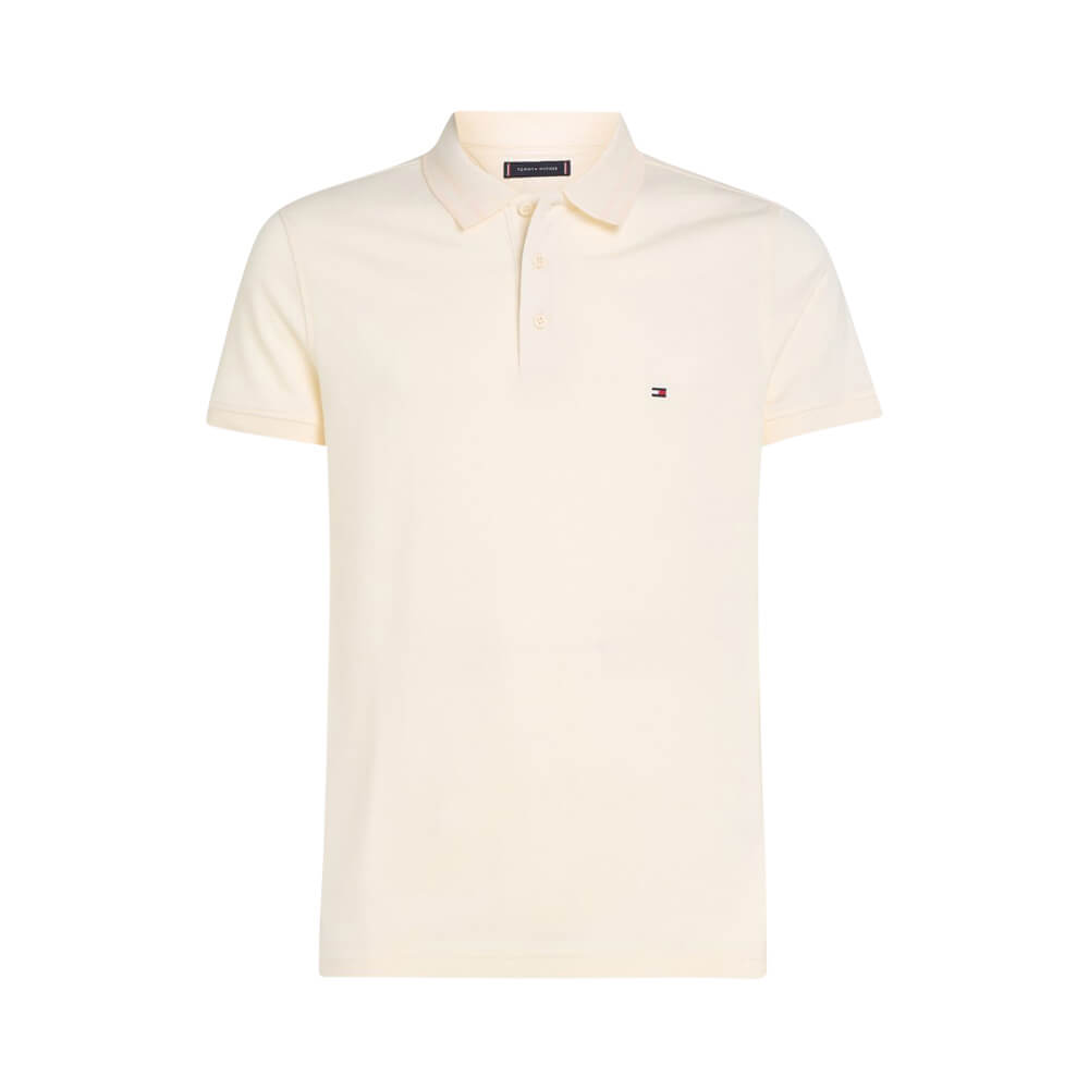 Tommy Hilfiger Pretwist Mouline Slim Fit Polo Calico/White