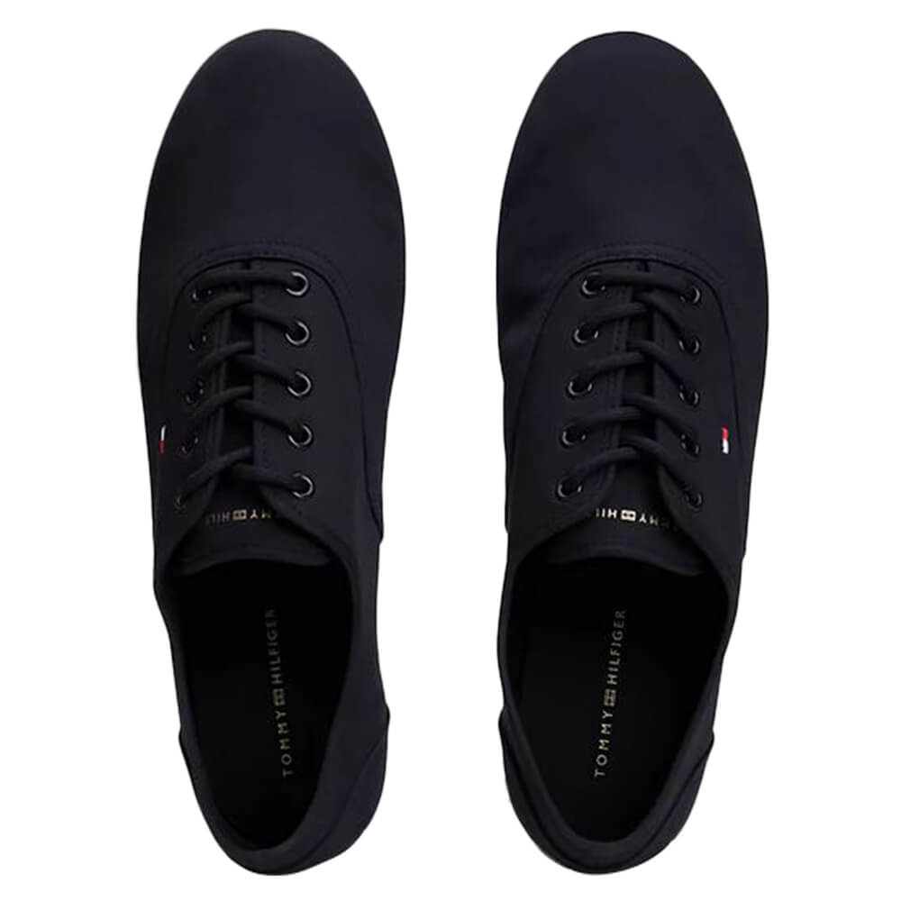 Tommy Hilfiger Canvas Lace Up Sneaker Space Blue
