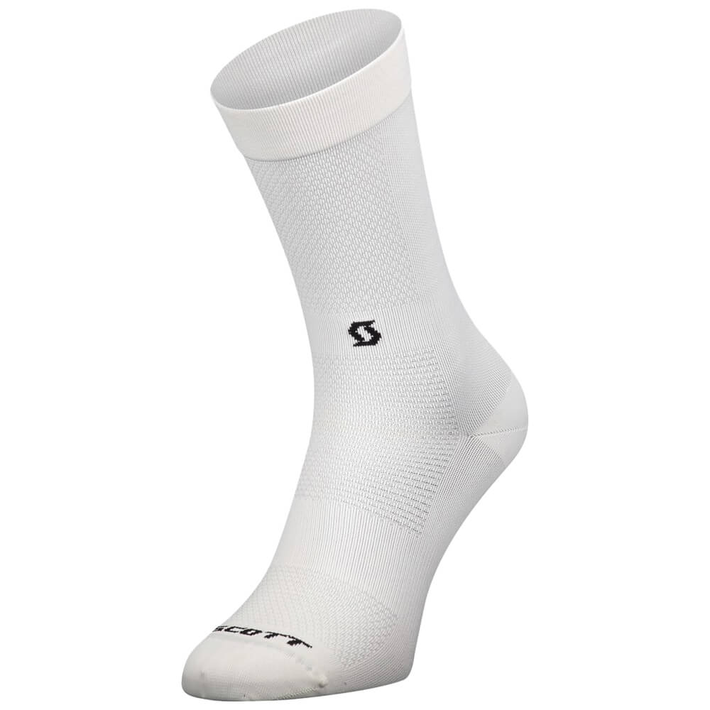 SCOTT Performance No Shortcuts Crew Socks White/Black