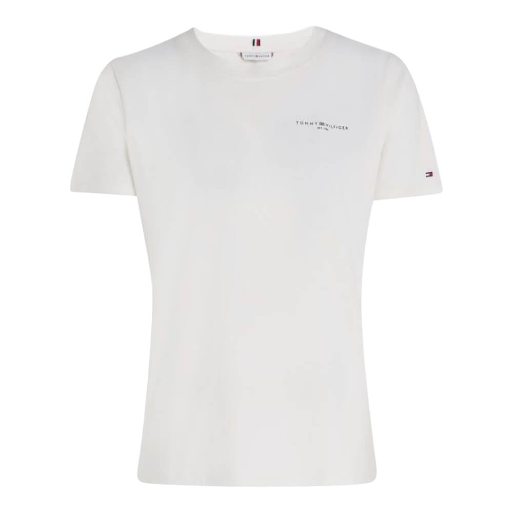 Tommy Hilfiger 1985 Reg Mini Corp Logo C-NK SS Ecru