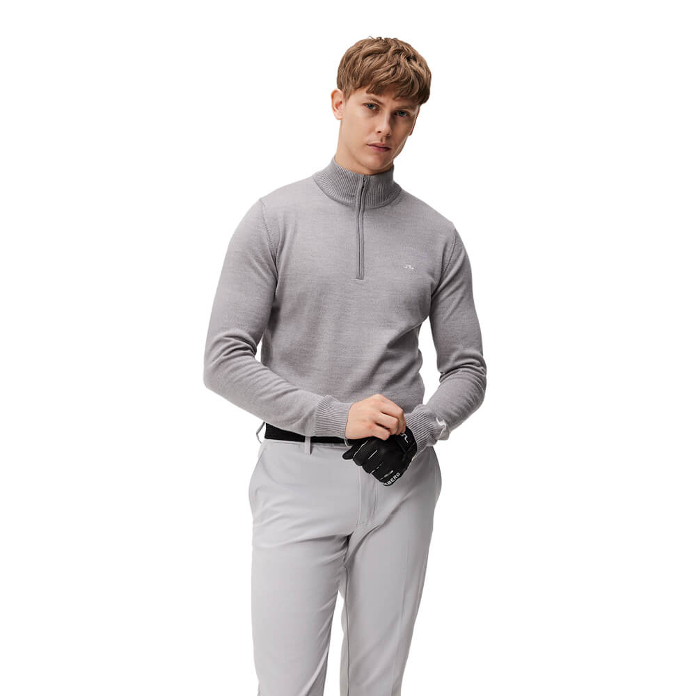 J. Lindeberg Kian Knitted Sweater Grey Melange