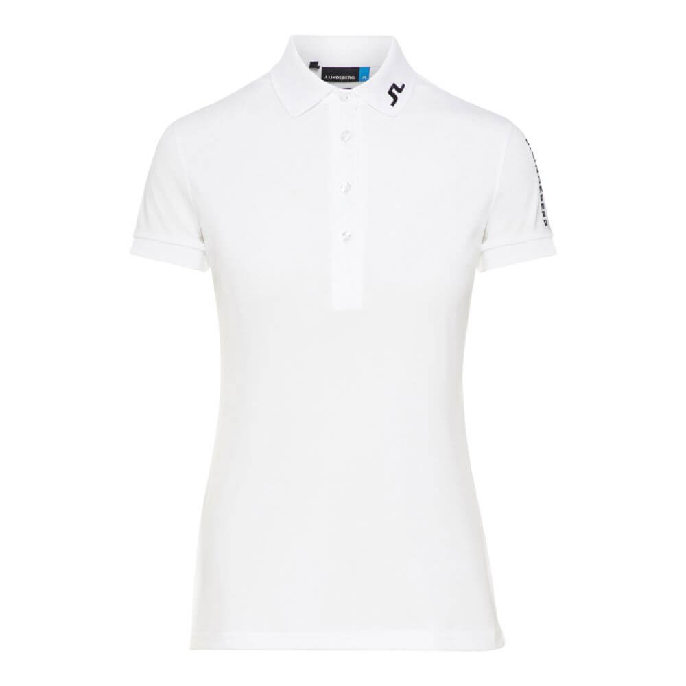 J. Lindeberg W's Tour Tech Golf Polo White